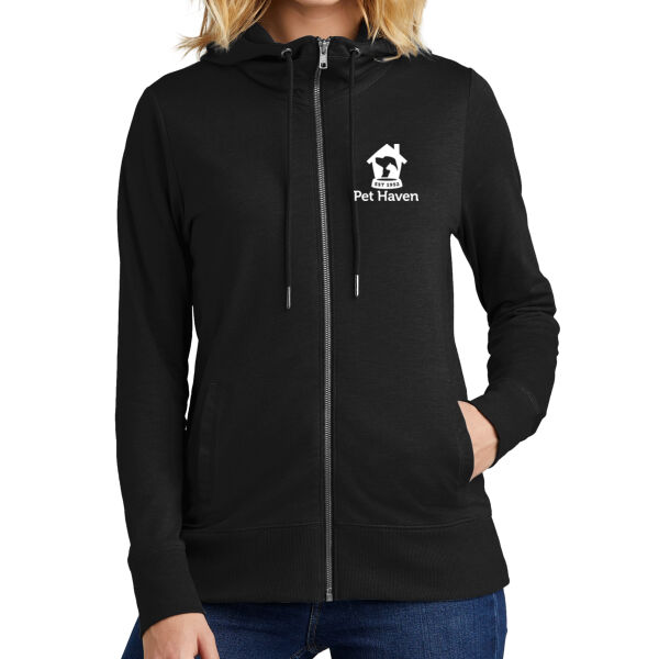 District® Women’s Featherweight French Terry™ Full-Zip Hoodie - Embroidered Logo Thumbnail