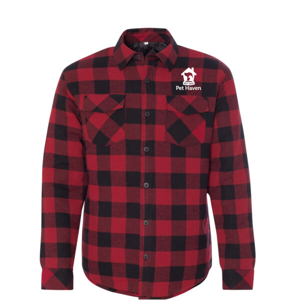 Burnside - Quilted Flannel Shirt Jacket - Embroidered Logo Thumbnail