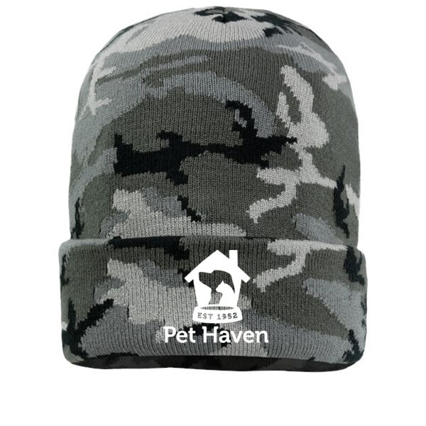 Sportsman 12" Solid Cuffed Beanie - Embroidered Logo Thumbnail