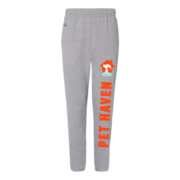 Russell Athletic Dri Power Closed Bottom Sweatpants with Pockets - Printed Logo Thumbnail
