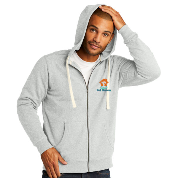 Dstrict Re-Fleece Full Zip Hoodie - Embroidered Logo Thumbnail