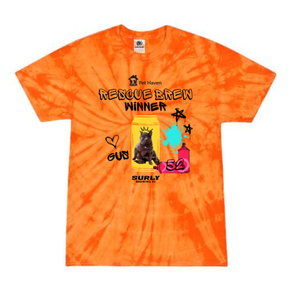 Colortone - Unisex Multi-Color Tie-Dyed T-Shirt - Printed Logos Thumbnail