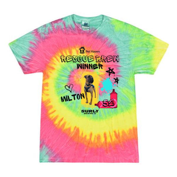 Colortone - Unisex Multi-Color Tie-Dyed T-Shirt - Printed Logos Thumbnail