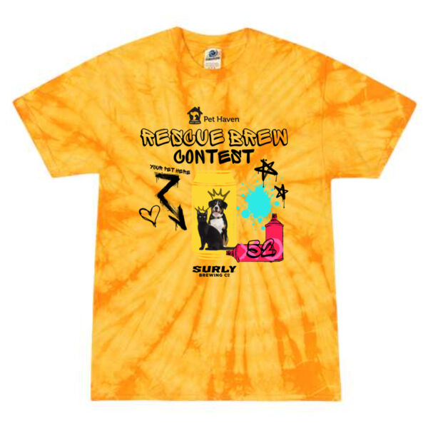 Colortone - Unisex Multi-Color Tie-Dyed T-Shirt - Printed Logos Thumbnail