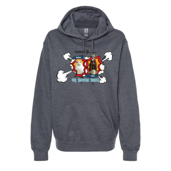 Unisex Softstyle® Midweight Hooded Sweatshirt - Printed Logos Thumbnail