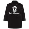 Ten Pearl Button Black Chef Coat Thumbnail
