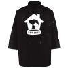 Ten Pearl Button Black Chef Coat Thumbnail