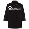 Ten Pearl Button Black Chef Coat Thumbnail