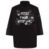 Ten Pearl Button Black Chef Coat Thumbnail