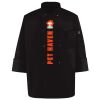 Ten Pearl Button Black Chef Coat Thumbnail