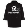 Ten Pearl Button Black Chef Coat Thumbnail